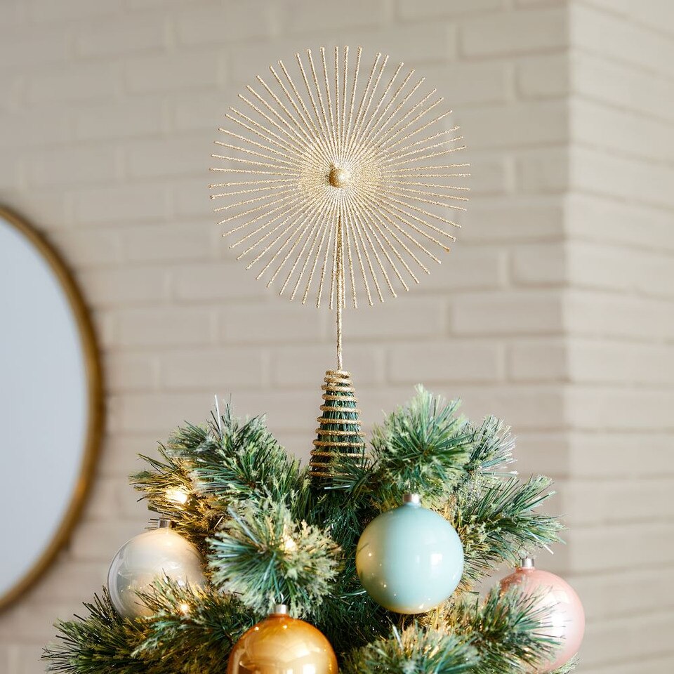 Glitter Starburst Tree Topper West Elm UK